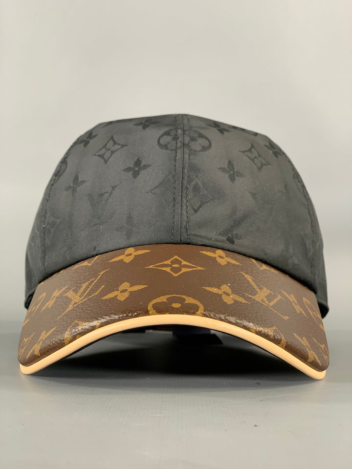 LOUIS VUITTON M76528 Logo Lambskin Silk Blend Hat