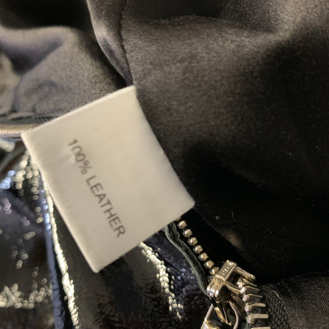 KAUFMAN FRANCO Size 2 Black Leather A Line Knee Length Skirt