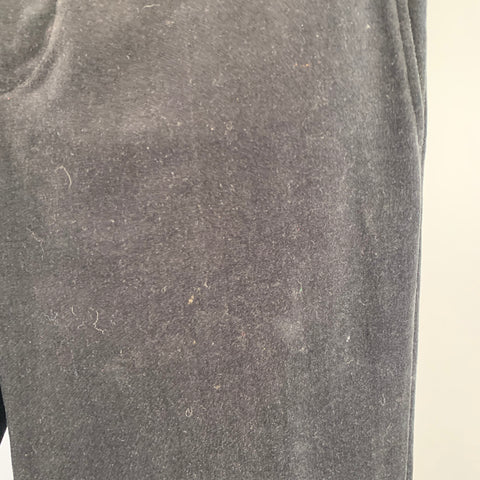 MARC JACOBS Size 32 Black Cotton Velvet Wide Leg Casual Pants