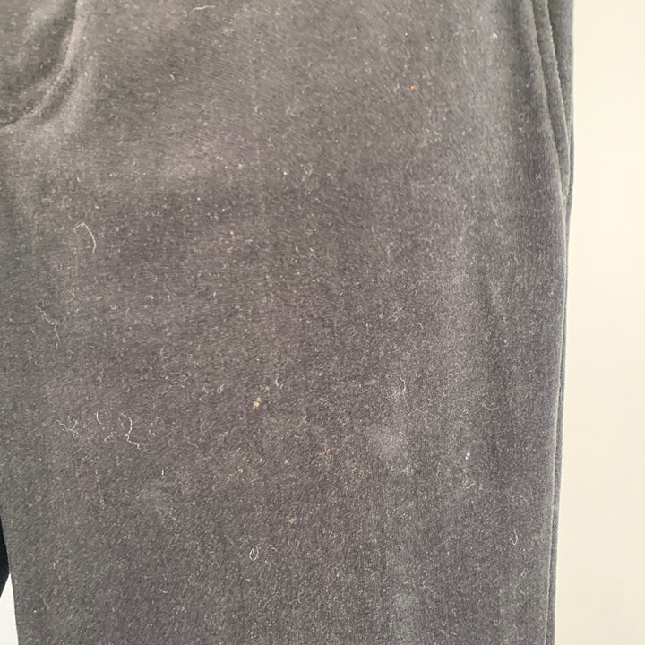 MARC JACOBS Size 32 Black Cotton Velvet Wide Leg Casual Pants