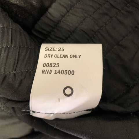 RtA Size 25 Black Denim Distressed Double Waist Jeans