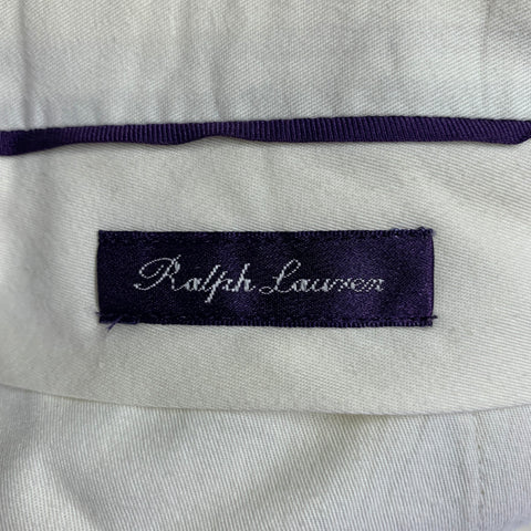RALPH LAUREN Size L Beige Hemp Flat Front Dress Pants