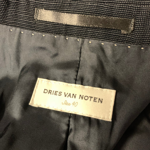 DRIES VAN NOTEN Size M Black Rayon cotton polyamide Jacket Indoor Blazer