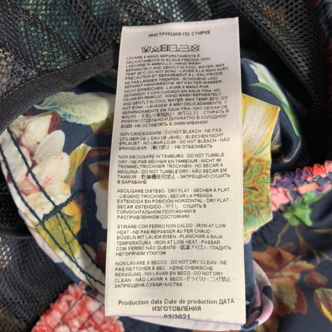 ETRO Size L Multi Color Floral Polyamide Swim Trunks