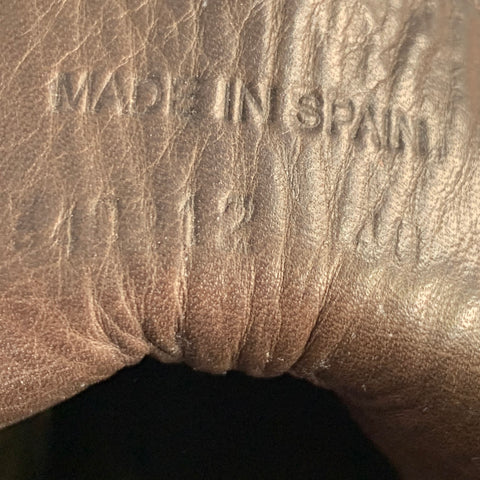 N.D.C. Size 10 Brown Leather Lace-Up Boots