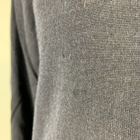 SALVATORE FERRAGAMO Size XL Navy Knit Wool Silk V-Neck Pullover