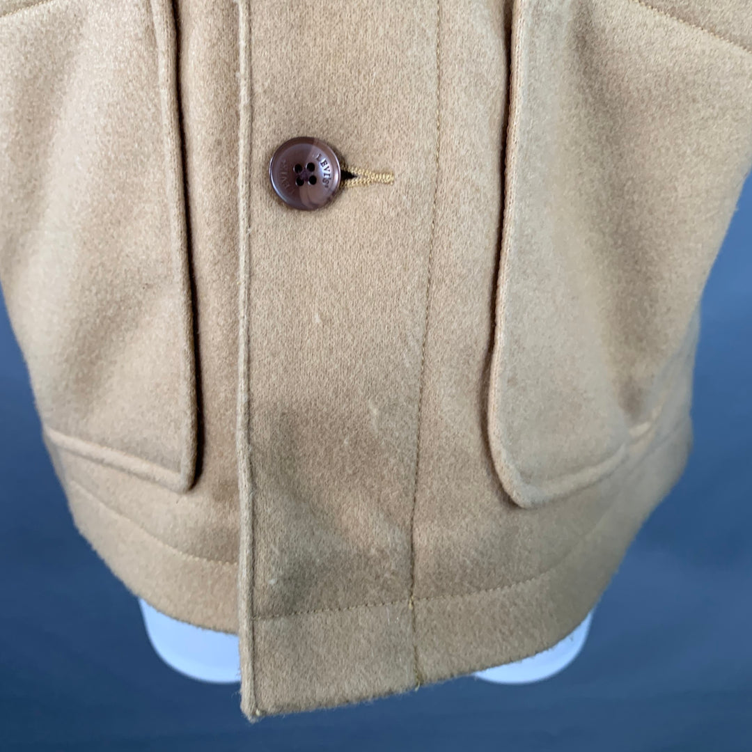 LEVI STRAUSS Size M Tan Wool Button Up Chore Coat