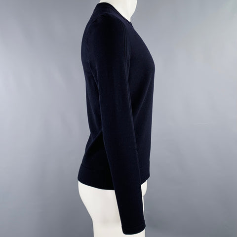 STONE ISLAND Size S Navy Wool Blend Crew Neck Pullover