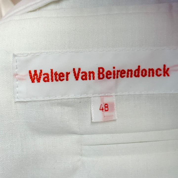 WALTER VAN BEIRENDONCK SS22 Size XS Pink Neon Twill Polyester Sport Coat