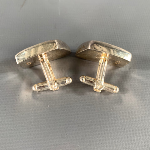 SIMON CARTER Size One Size Turquoise Brown Abstract Gems Cuff Links