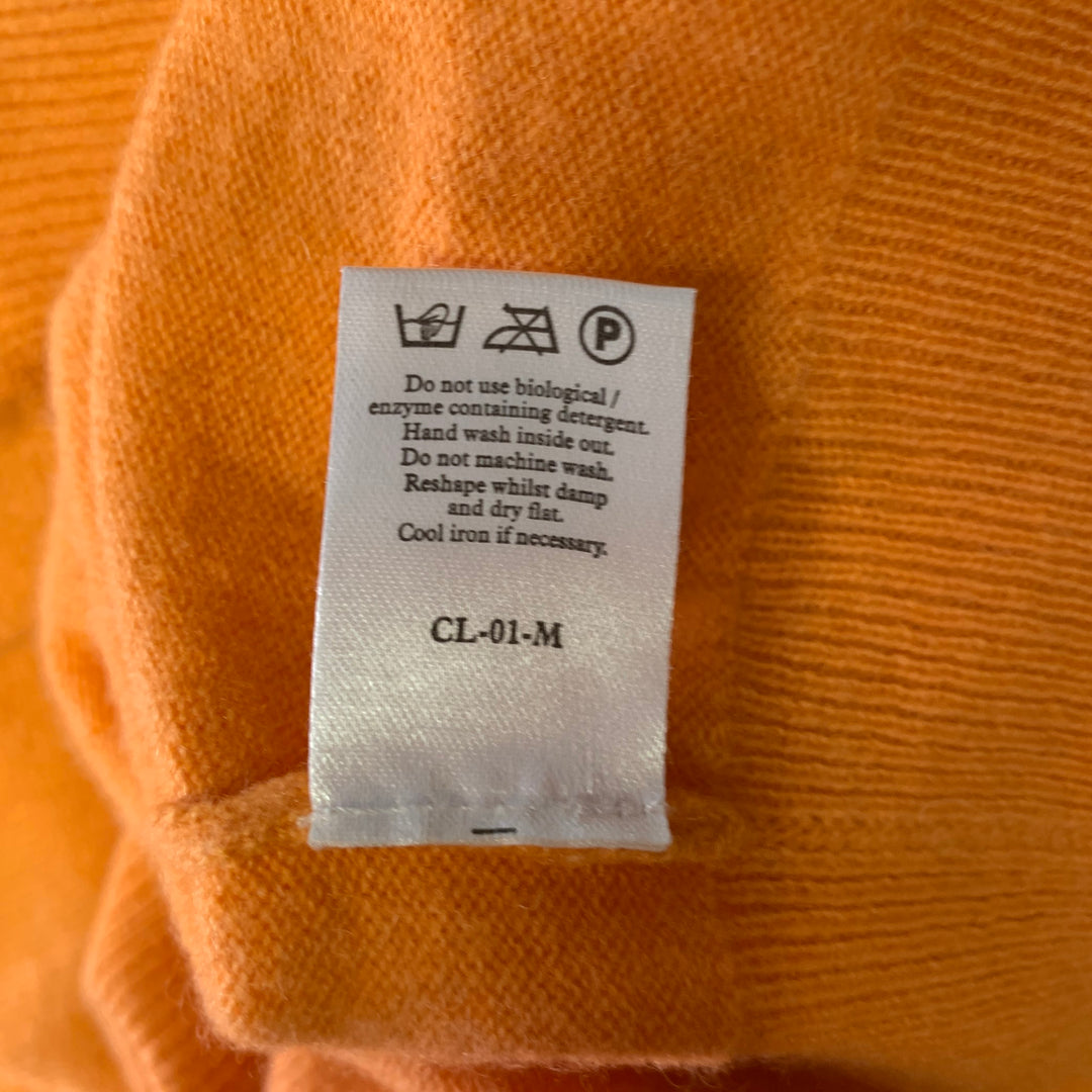 N.PEAL Size L Knitted Cashmere V-Neck Sweater