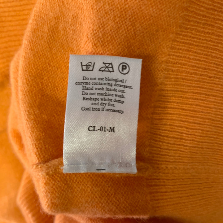 N.PEAL Size L Knitted Cashmere V-Neck Sweater