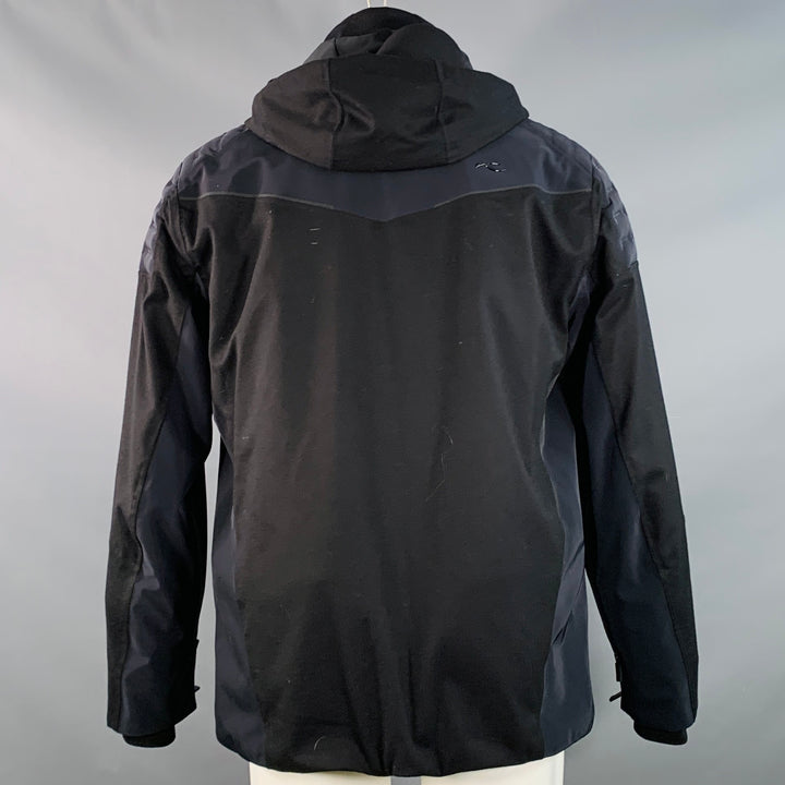 KJUS Size M Formula SE Black Polyamide Blend Hooded Ski Jacket
