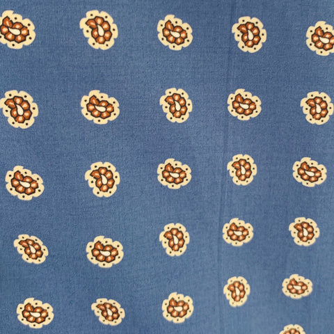 TODD SNYDER Size XL Blue Beige Abstract Paisley Cotton Long Sleeve Shirt