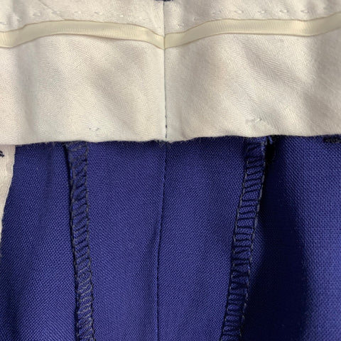 ACNE STUDIOS Costume Cranté Bleu en Laine Mélangée Taille 36