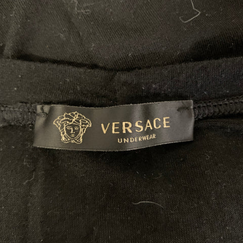 VERSACE Size M Black Modal Blend Muscle Sleeveless T Shirt