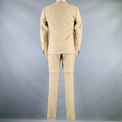 FILIPPA K Size 36 Khaki Polyester Blend Notch Lapel Suit