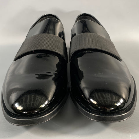 ALLEN EDMONDS Size 10 Black Leather Slip On Loafers