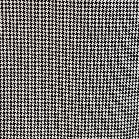EIDOS Size 42 Black White Houndstooth Cotton Blend Button Up Coat