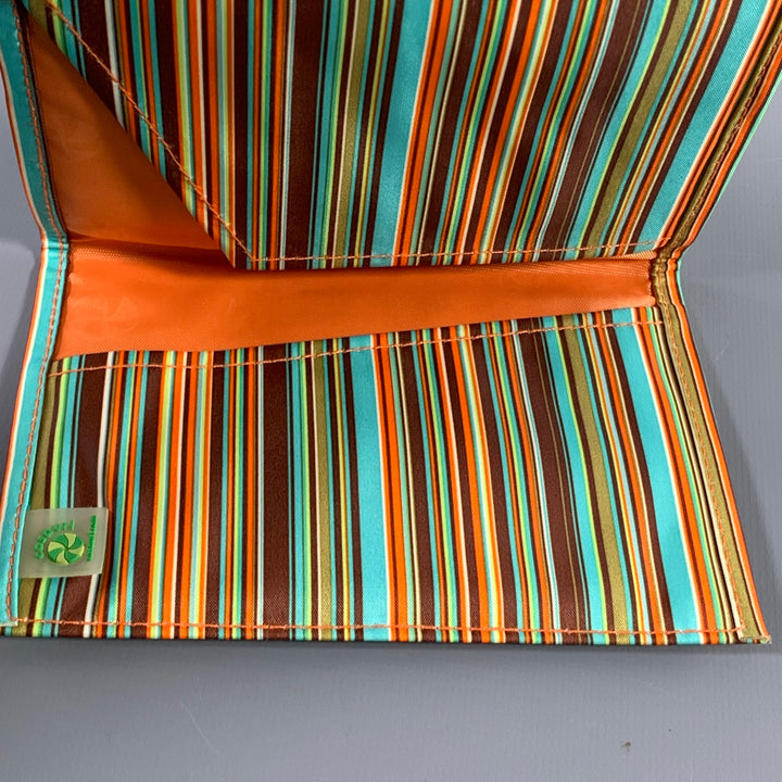 CASAURI Multi-Color Stripe Nylon Document Holder Bags & Leather Goods