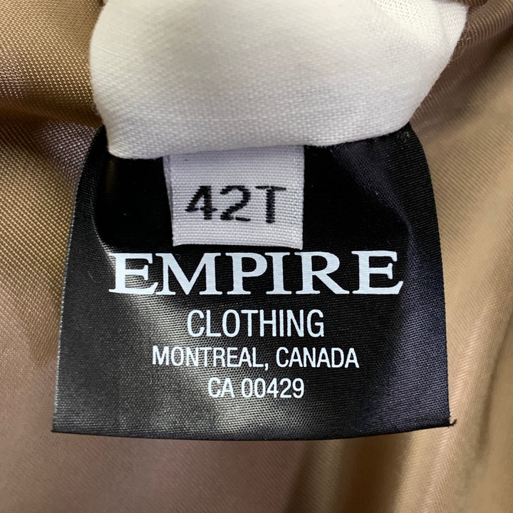 O'CONNELL'S Size 42 Long Beige Red Brown Plaid Virgin Wool Sport Coat