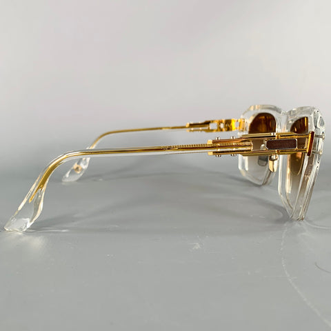 DITA Grand APX Gold Clear Acetate Metal Sunglasses & Eyewear