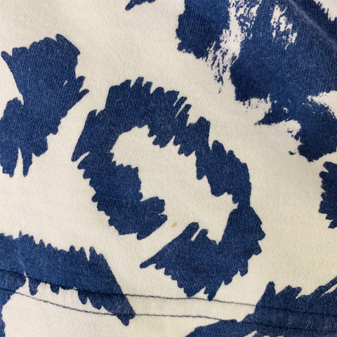 COMME des GARCONS Size M White Blue Grey Cotton Animal Print T-Shirt