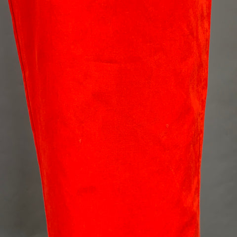 MAISON MARGIELA Size 32 Red Cotton Straight Zip Fly Casual Pants