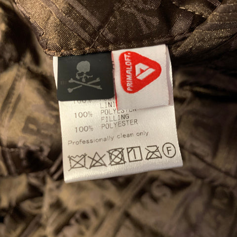 MASTERMIND JAPAN Size S Brown Textured Polyester Trucker Jacket