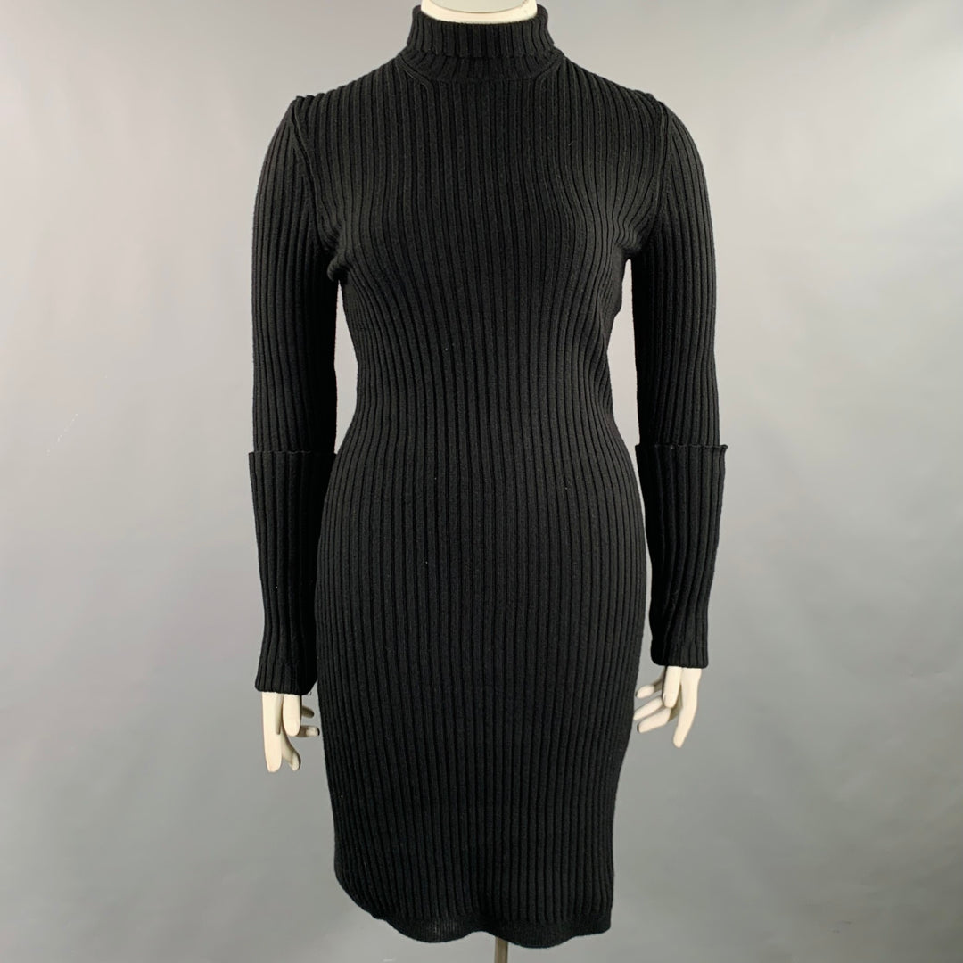 open lace back dress VISCOSE RIB DRESS main image 1