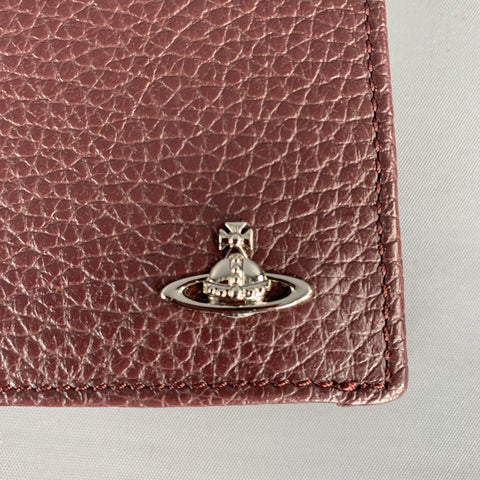 VIVIENNE WESTWOOD One Size Burgundy Leather Wallet