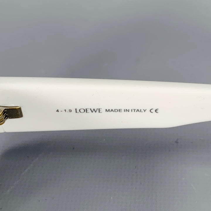 LOEWE x PAULA'S IBIZA White Green Acetate Two Tone Sunglasses