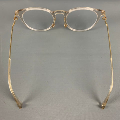 MYKITA Keelut Gold Clear Acetate Stainless Steel Frames