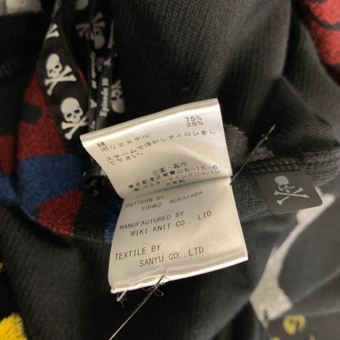 MASTERMIND JAPAN Size M Black Multi Color Graphic Cotton  Polyester T Shirt