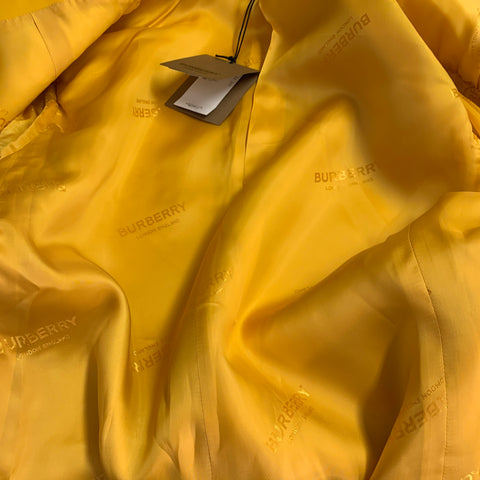 BURBERRY SS23 Size 40 Yellow Wool Double Breasted Suit