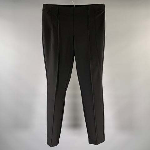 LAFAYETTE 148 Size 8 Navy Polyamide Bend Trouser Cut Casual Pants