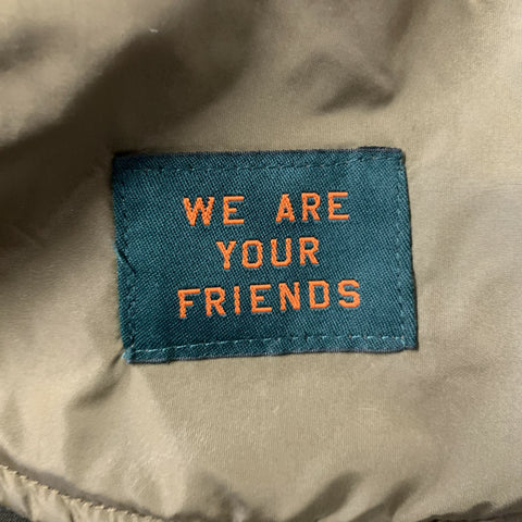 SCOTCH AND SODA Chest Size S Olive Orange & Black Quilted Nylon Parka Jacket
