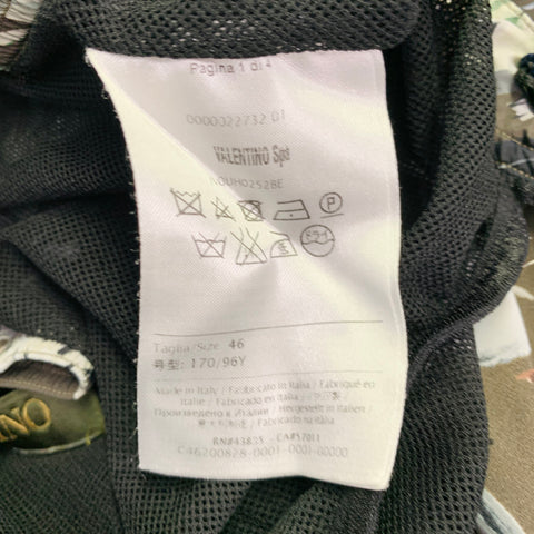 VALENTINO Taille 30 Imprimé Animaux Multicolore Short de Bain Doublé en Maille Polyamide