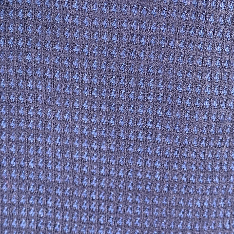 ERMENEGILDO ZEGNA Veste sport en laine et soie à motif clou, taille 38, marine et noire