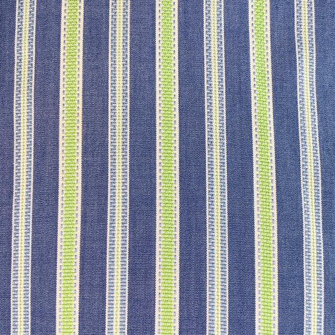 ETRO Size M Blue Green Stripe Cotton Spread Collar Long Sleeve Shirt