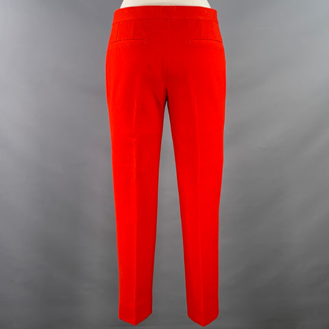 GIVENCHY FW12 Size S Red Twill Wool Cotton Notch Lapel Suit