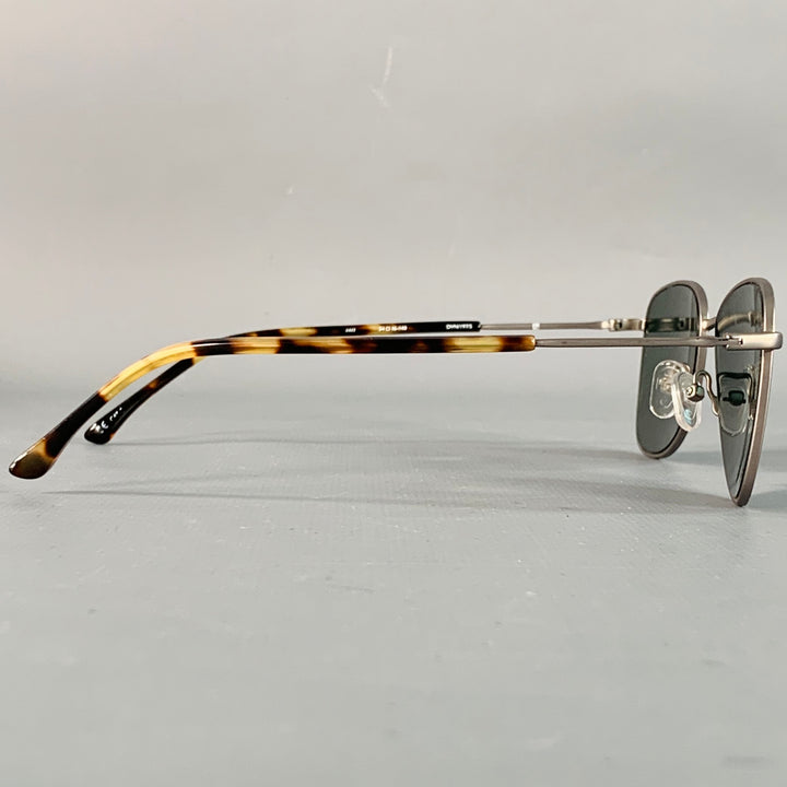 DRIES VAN NOTEN Silver Tortoiseshell Metal Sunglasses