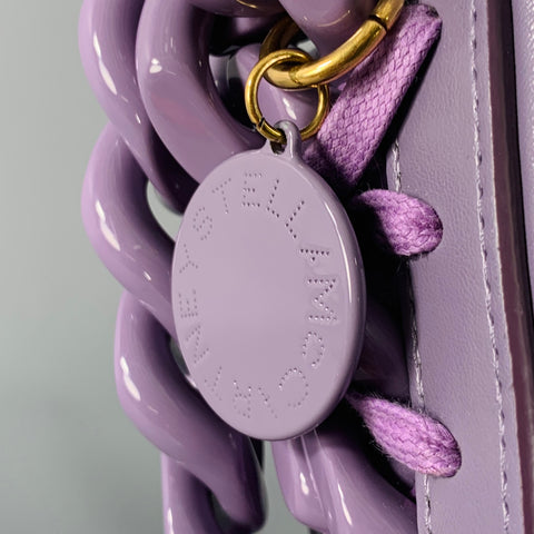 STELLA McCARTNEY Purple Faux Leather Handbag