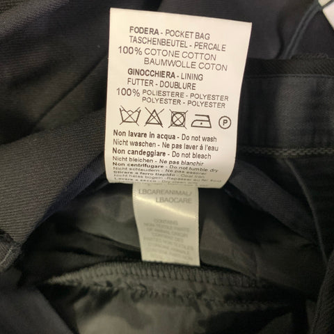 PAUL SMITH Size 34 Black Wool Zip Fly Dress Pants