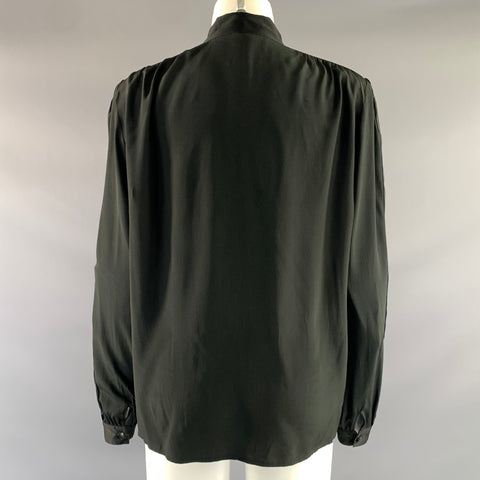 CELINE Size M Black Button Up Blouse