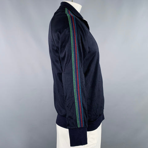 PS by PAUL SMITH Size L Black Multi Color Cotton Blend Zip Up Sweatshirt