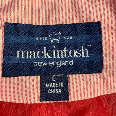 MACKINTOSH Size L Red Polyester Cotton Large Pockets Jacket