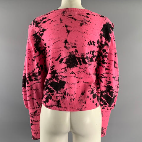 GENERATION LOVE Size XS Pink Black Wool Cashmere Dyed Sweater Womens