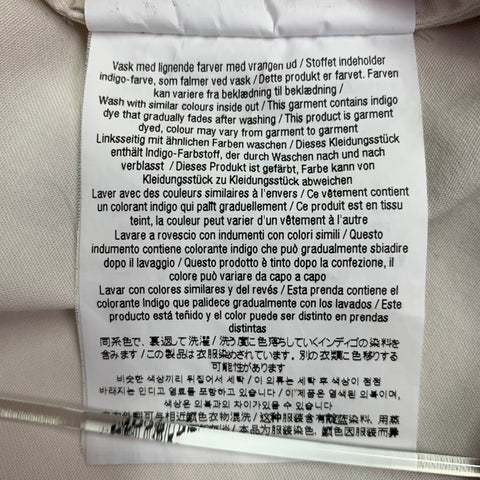 NORSE PROJECTS Size S Lund Cream Cotton Natural Dyed Half Placket Pullover