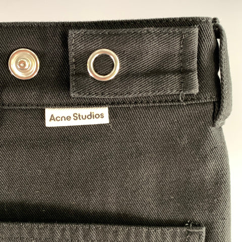 ACNE STUDIOS Size 30 Black Cotton Blend Shorts
